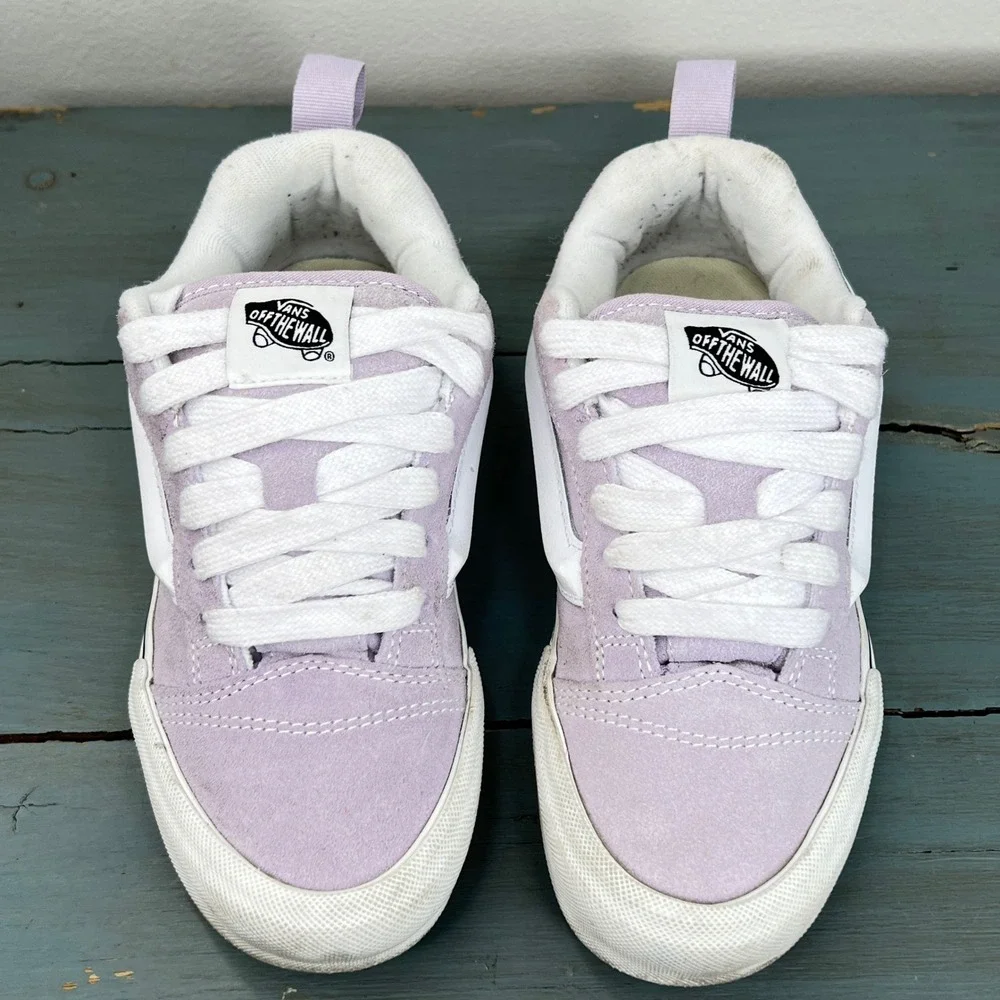 Vans Knu Skool Lavender Purple Suede Chunky Skate Shoes Womens 6 Mens 4.5 721356